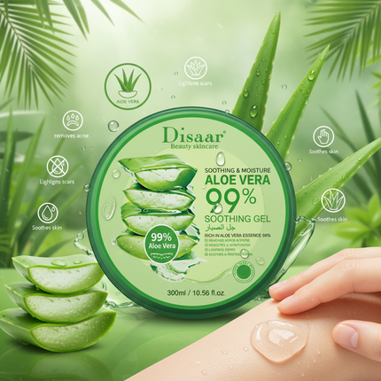 Disaar aloe vera gel with integrated lifestyle and benefits