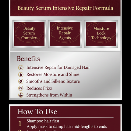 Fino Premium Touch Hair Mask 230g branded infographic