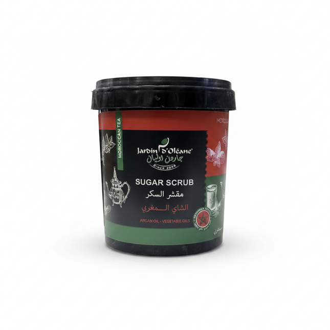 Jardin d'Oleane Moroccan Tea Sugar Scrub - clean white background product shot