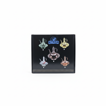 Arabic dallah coffee pot set black packaging box
