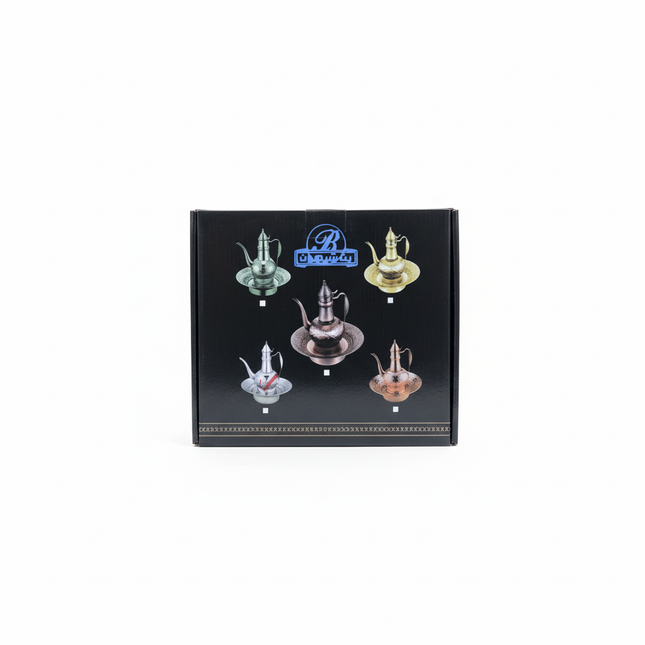 Arabic dallah coffee pot set black packaging box