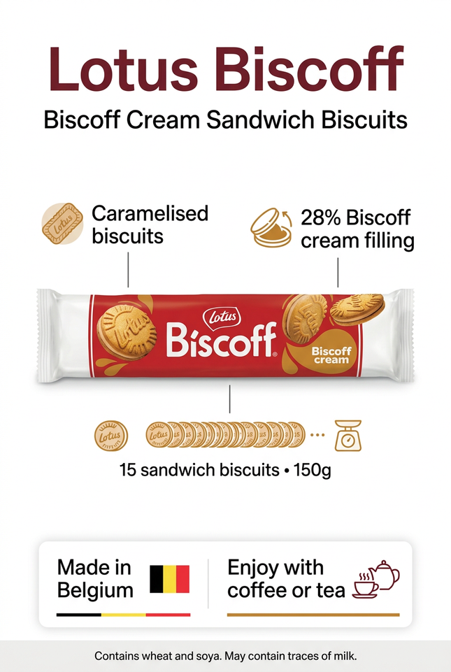 Lotus Biscoff Cream 150g product information