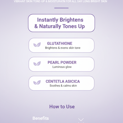 Celimax Glutathione Tone-Up Cream - branded infographic