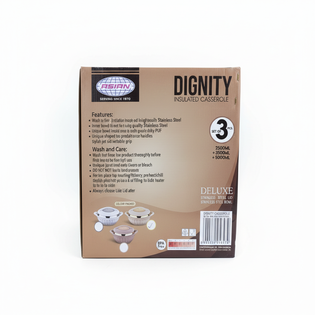 Asian Dignity Casserole Set packaging box