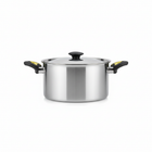 Al Huraiz Everbright stainless steel stuffed vegetables pot with black handles