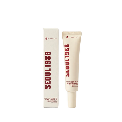 K-Secret Seoul 1988 retinal eye cream 30ml tube and box product shot