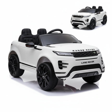 White Range Rover E-Voque electric ride on car