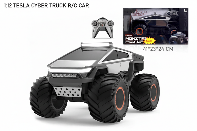 Tesla Cyber Truck Monster R/C Car with Package