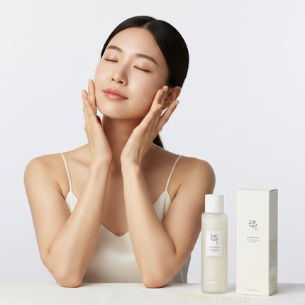 Beauty of Joseon Glow Replenishing Rice Milk Toner lifestyle shot