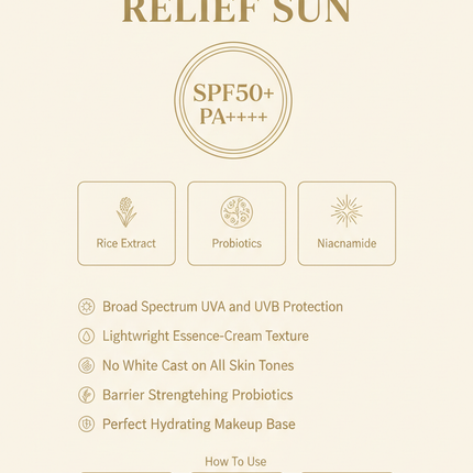 Beauty of Joseon Relief Sun branded infographic