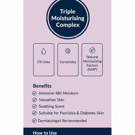 Eucerin UreaRepair Lotion branded infographic