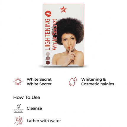 White Secret Face and Body Soap 190g cleansing and care guide