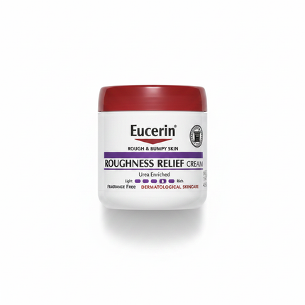Eucerin Roughness Relief Cream clean white background product shot