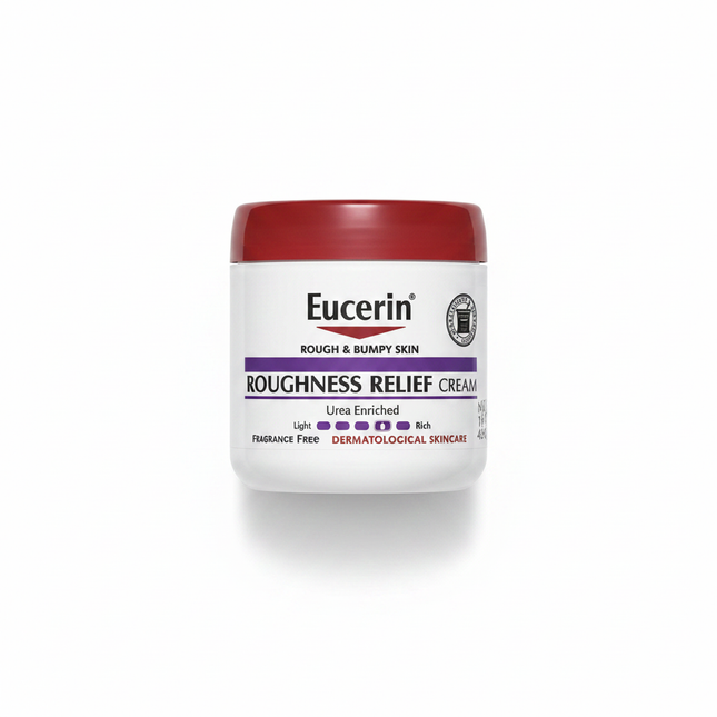 Eucerin Roughness Relief Cream clean white background product shot