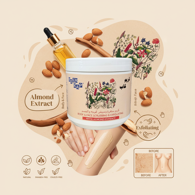 Krem Kap scrub with integrated lifestyle and benefits