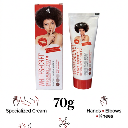 White Secret Specialized Cream 70g vitamin E and application guide