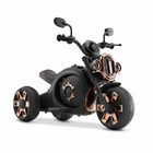 Black electric motor bike with rose gold accents