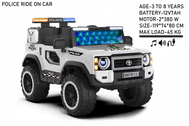 Police ride on car with specifications