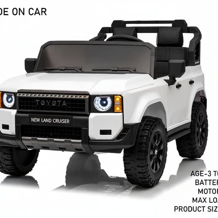 Prado ride on car with specifications