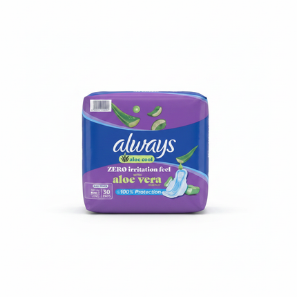 Always Aloe Cool 30 Pads - White Background