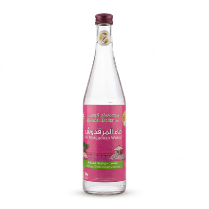 Aljaser Al Margadosh Water 565 ml front bottle view on white background