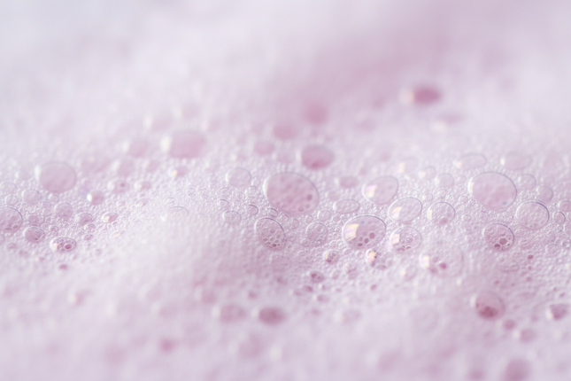 Reem rich foam and bubbles