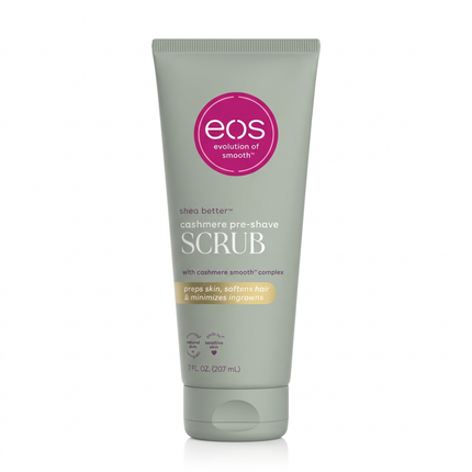 eos Shea Better Cashmere Pre-Shave Scrub 207ml front view