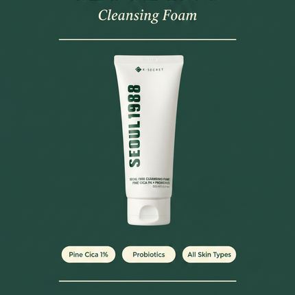 K-Secret Seoul 1988 Cleansing Foam info card