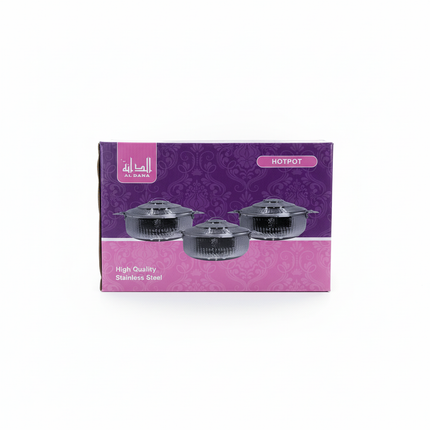 Al Dana hotpot set purple and pink packaging box