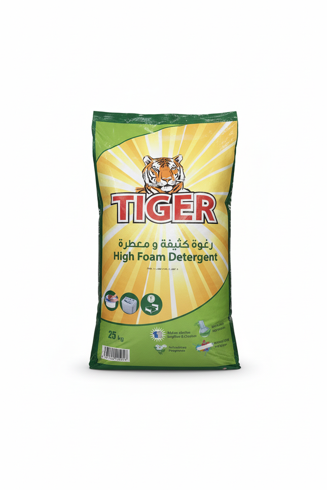 Tiger High Foam Laundry Detergent 25kg