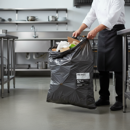 Trash Bags - 57 Gallons (15 Bags) | 85x115cm