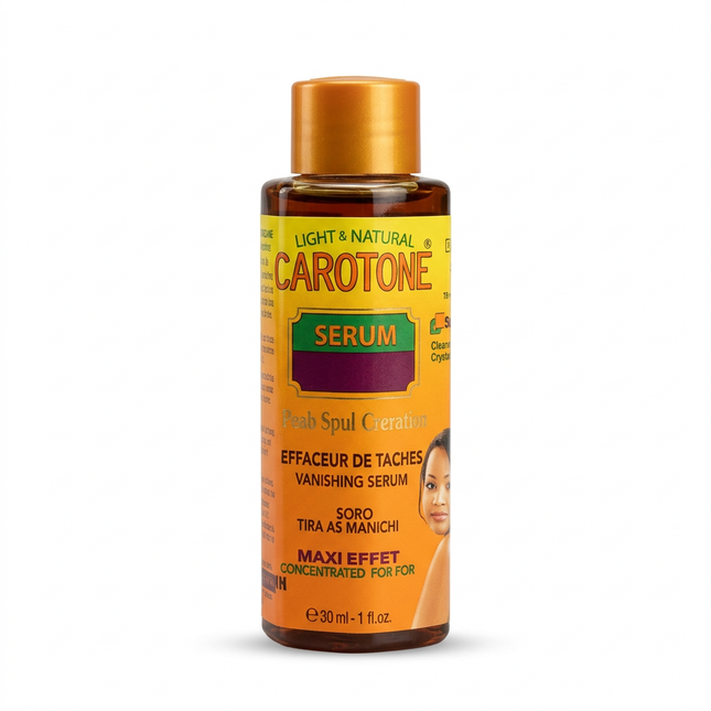 Carotone Vanishing Serum 30ml bottle on a white background