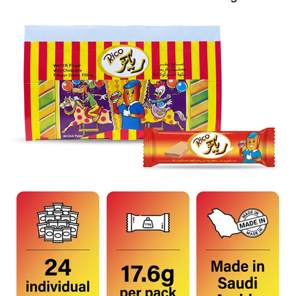 Rico wafer fingers 24 × 17.6g product information
