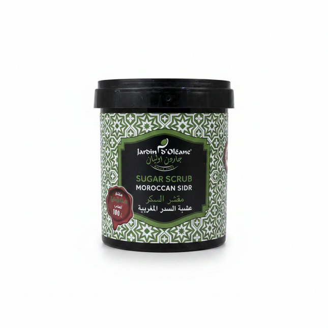 Jardin D'Oleane Sugar Scrub Moroccan Sidr - Clean White Background