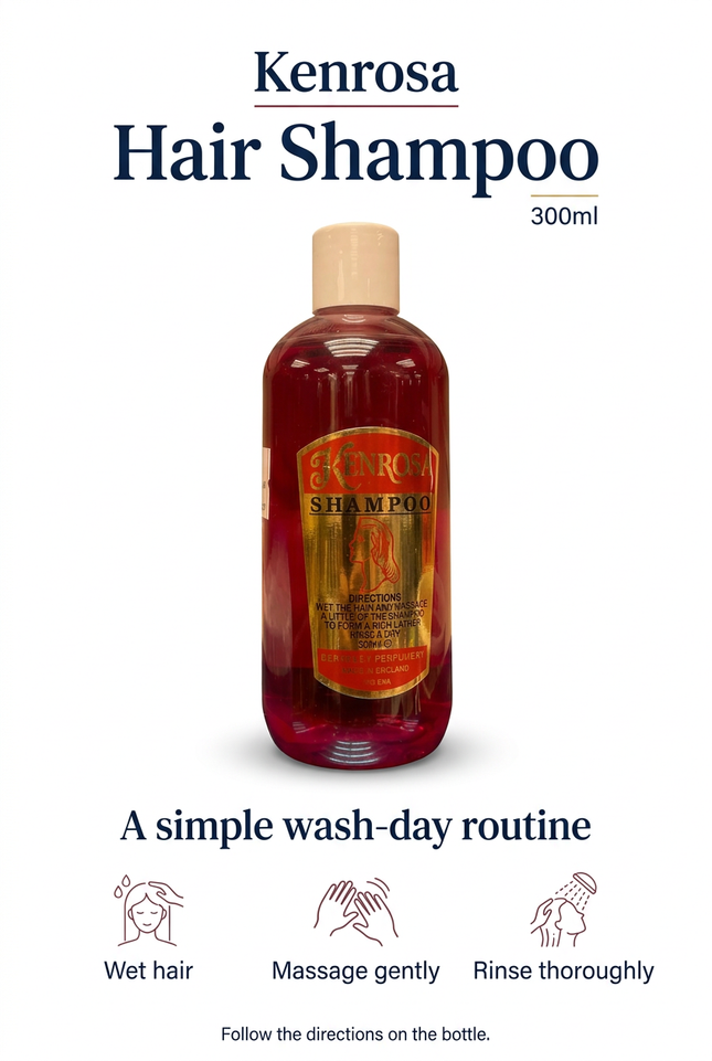 Kenrosa single 300ml shampoo information image