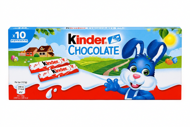 Kinder Chocolate centered product cutout