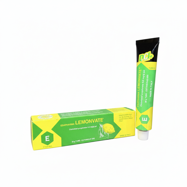 LEMONVATE GEL Box and Tube - White Background
