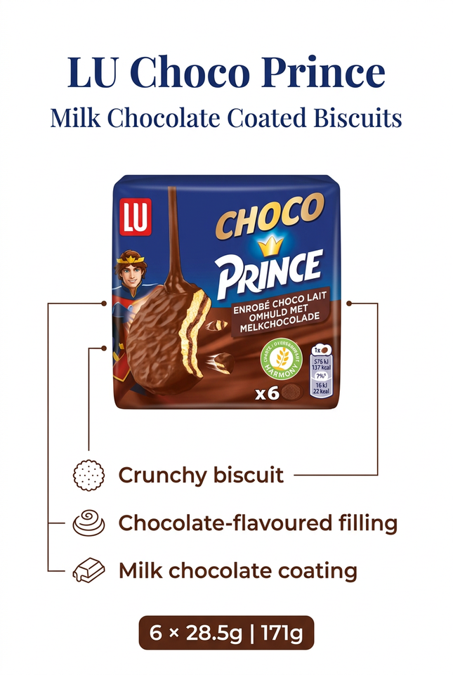 LU Choco Prince corrected product infographic