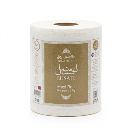 Lusail tissue roll with larger framing