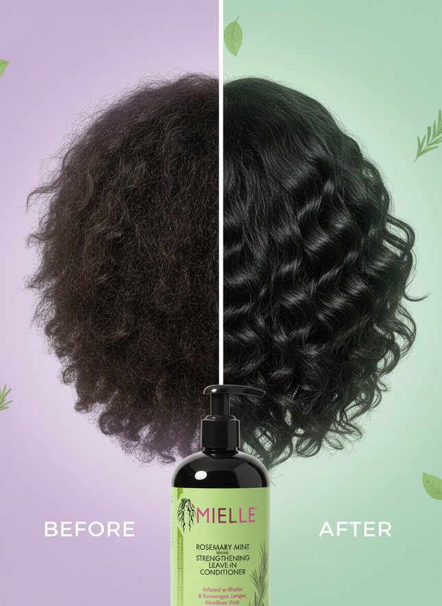 Mielle Conditioner - Before After