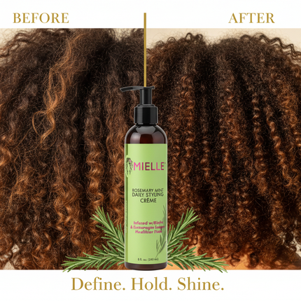 Mielle Styling Creme Before After