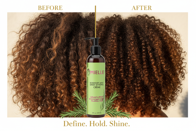 Mielle Styling Creme Before After