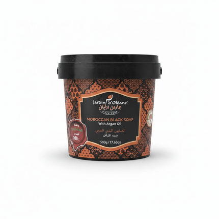 Moroccan Black Soap With Argan Oil 500g – Clean Shot
