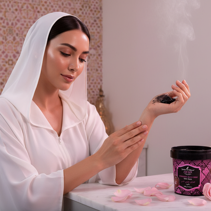 Moroccan Black Soap With Rose – Lifestyle