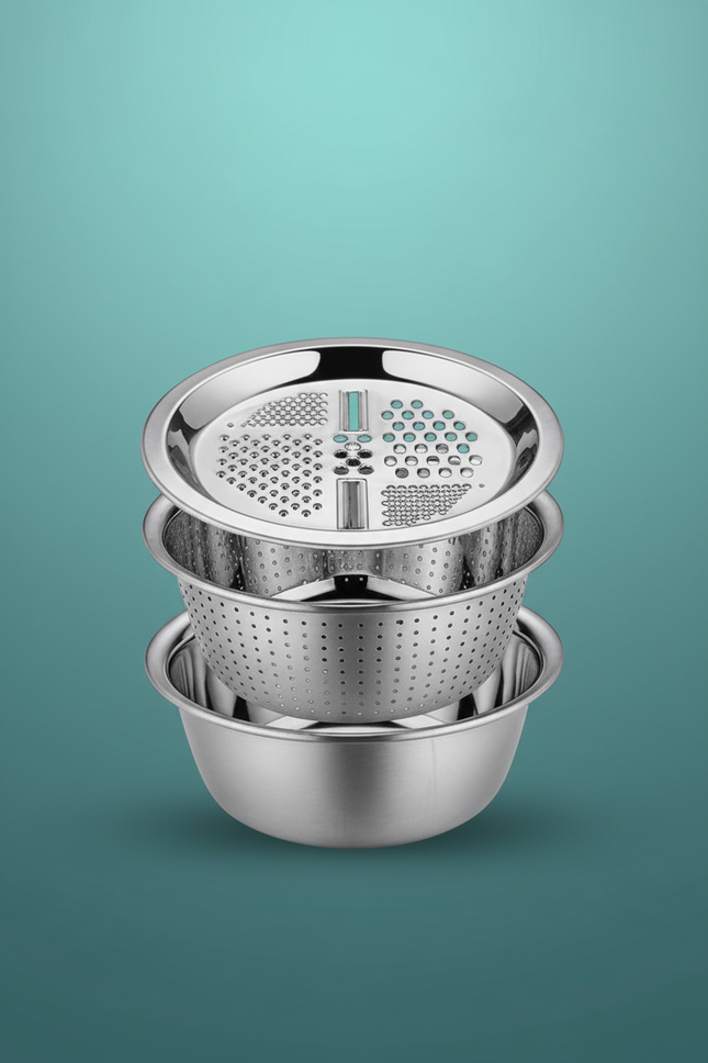 Multipurpose Basin Set - 3 Pieces Stacked