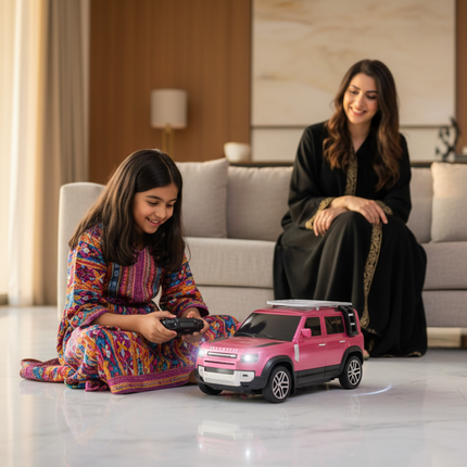 Qatari Girl with Land Rover in Villa