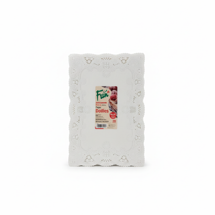 Rectangular doilies clean