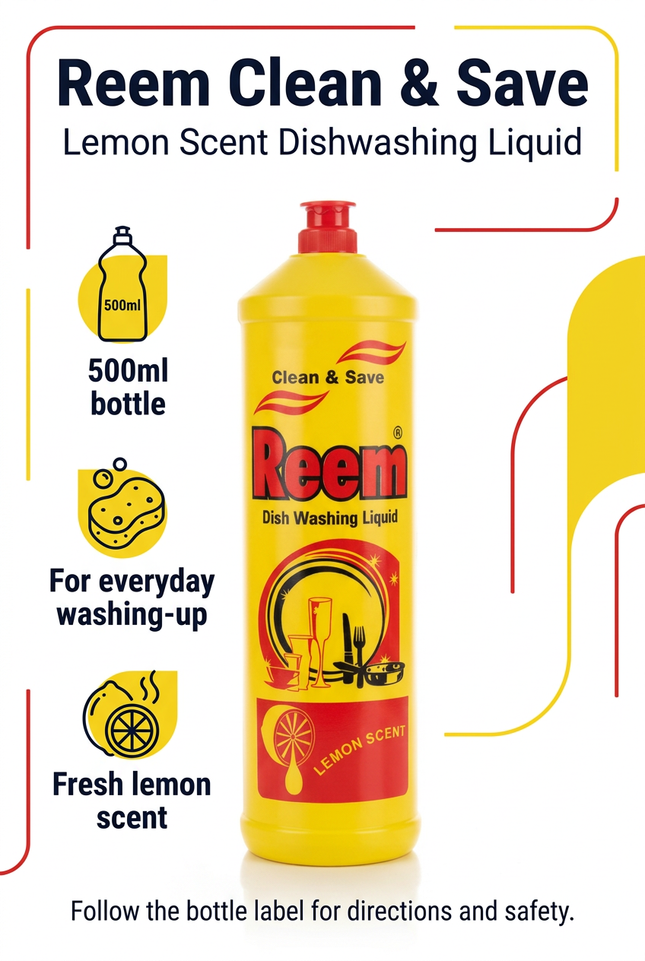 Reem dishwashing liquid info image