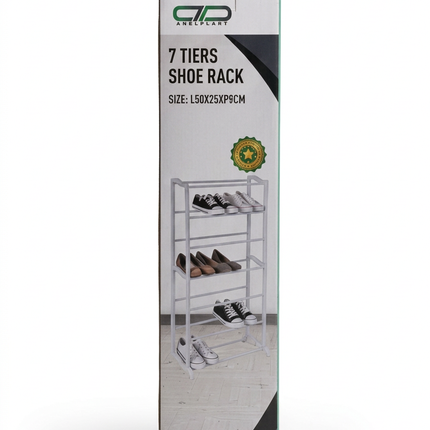 Seven-tier shoe rack box