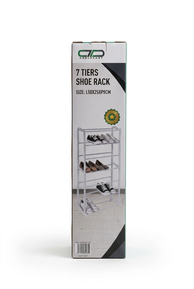 Seven-tier shoe rack box